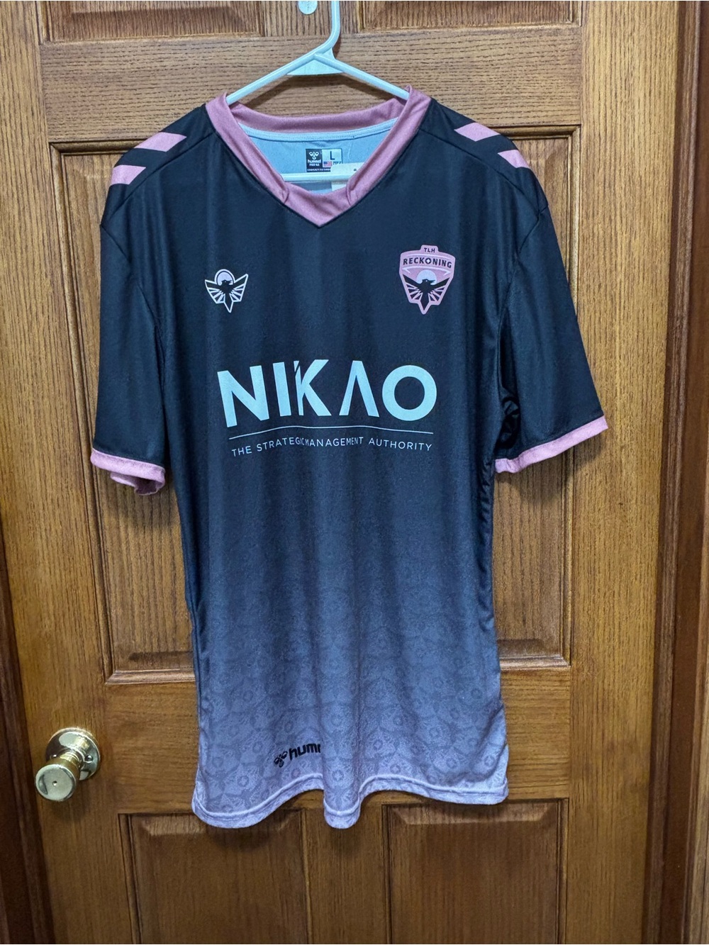 hummel Authentic Adults' TLH Reckoning 2024 Home Soccer Jersey. Sz L. NWOT